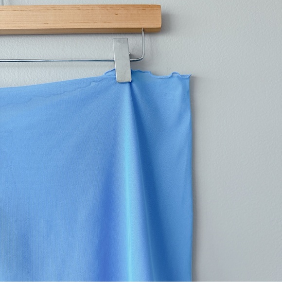 Wild Fable Sarong beach cover up NWT light blue tie front stretchy small medium - Picture 11 of 13